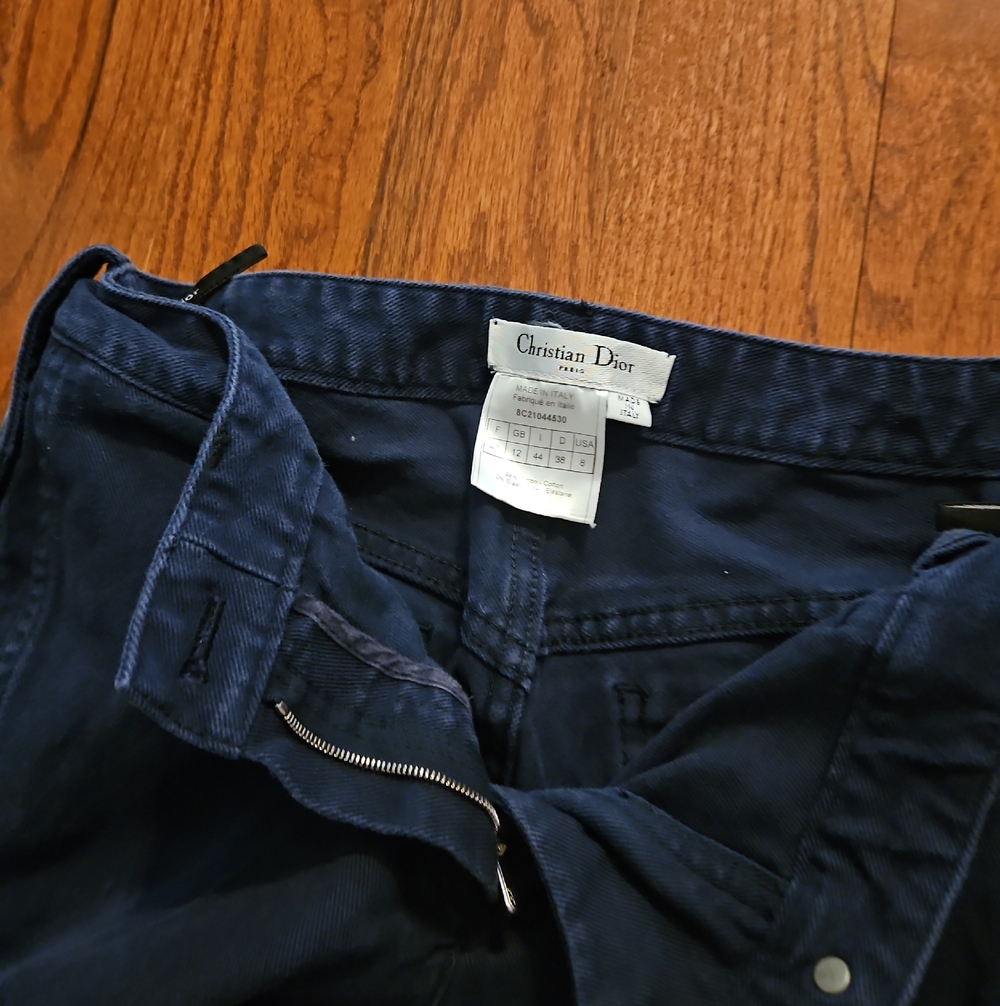 Dior Men's Slim Straight Jeans in Navy